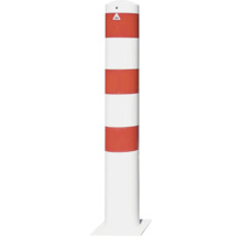 Verkehrspfosten mit Warnmarkierung