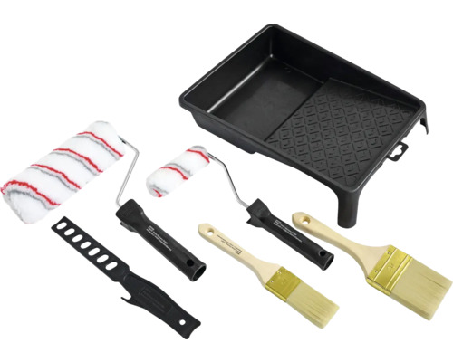 Farbenroller Set mit Farbwanne, Farbwalzen und Farbroller