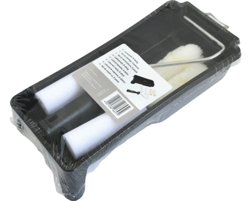 Lackset mit Farbwanne, sechs Teile