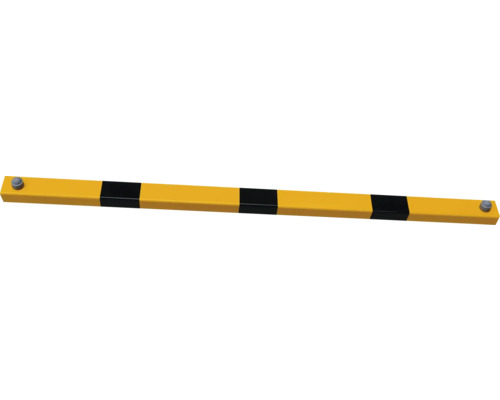 Baguette transversale tube acier 60 mm x 40 mm pour garde-corps à cheviller y compris vis de fixation noir-jaune L = 2300 mm Baguette transversale tube acier 60 mm x 40 mm pour garde-corps à cheviller y compris vis de fixation noir-jaune L = 2300 mm