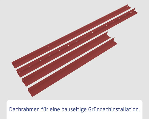 Dachrahmen zur Installation eines Gründachs