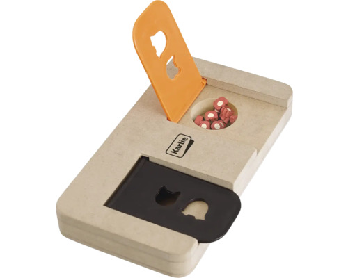 Karlie Katzenspielzeug Intelligenzspiel mit Schiebern zum Verstecken von Leckerlis