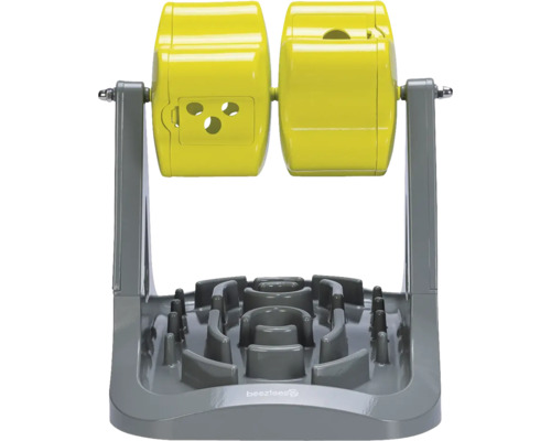 Jouet pour chien avec distributeur de nourriture et mécanisme rotatif pour occuper le chien