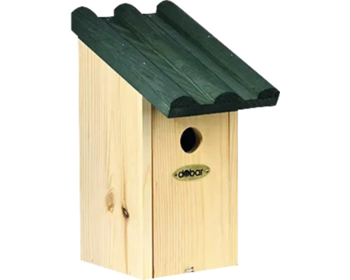 Nistkasten dobar green label cavité Gracht pour mésanges en bois, 14x18,5x27,7 cm Nichoir en bois avec toit