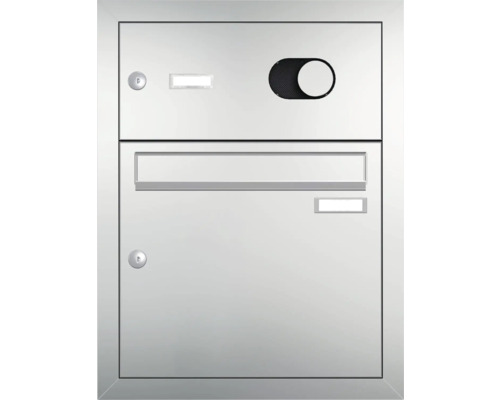 Boîte aux lettres avec serrure, fenêtre et porte de retrait