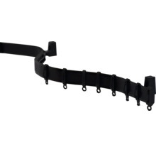 Tringle à rideaux en métal avec crochets pour fixation de rideaux