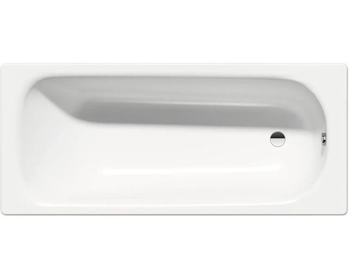 form&style Badewanne GALOA 70 x 160 cm Stahl emailliert alpinweiß glänzend Rechteckige Badewanne aus Sanitäracryl mit Abfluss und Überlauf