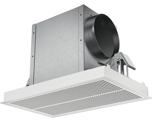 Deckenlüfter mit Metallgehäuse und Lüftungsgitter