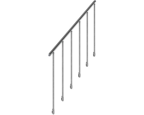 Poteau de garde-corps avec main courante en acier inoxydable