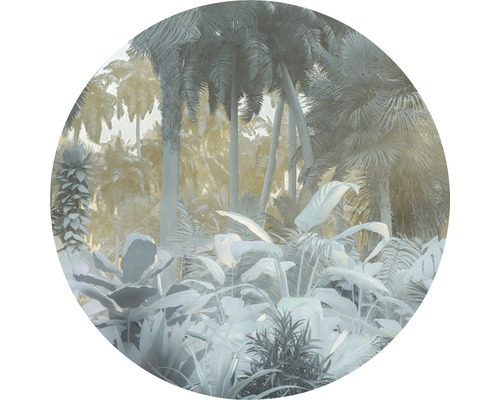 Papier peint panoramique autocollant D1-047 Dot Exotic Jungle Ø 125 cm