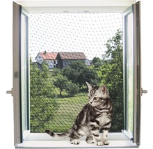 Filet de protection pour chat 4 x 3 m transparent-thumb-0