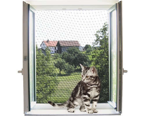 Filet de protection pour chat 4 x 3 m transparent