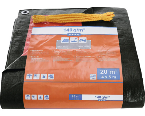 Abdeckplane 20 Quadratmeter mit Kordel