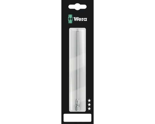 Logo Wera, embout de tournevis hexagonal individuel dans son emballage