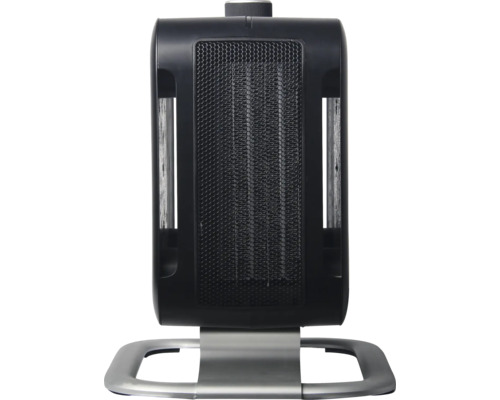 Keramik Heizlüfter mit silberfarbenem Standfuß