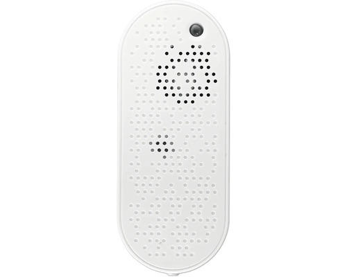 Weisse drahtlose Türklingel mit Lautsprecher und Kamera