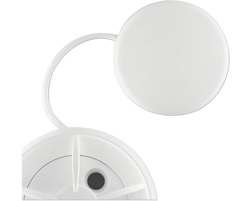 Vue détaillée d''une lampe blanche