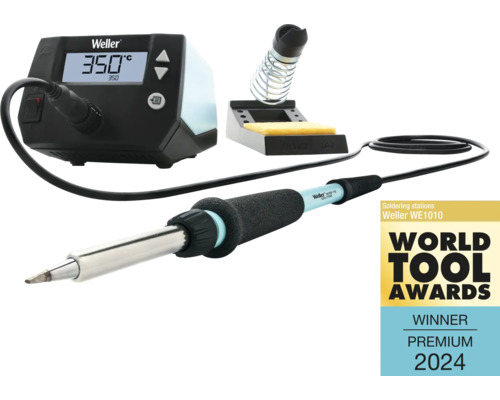 Station de soudage avec affichage numérique, support de fer à souder et label World Tool Awards Winner Premium 2024