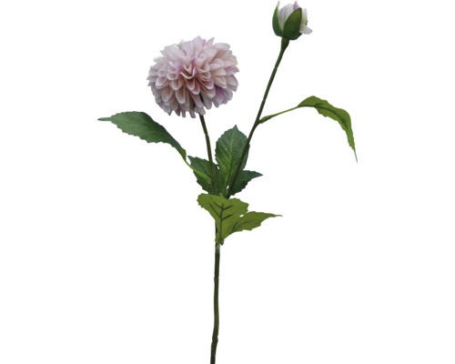 Kunstblume Dahlia Kunstfaser Metall Kunststoff 62 cm weiß