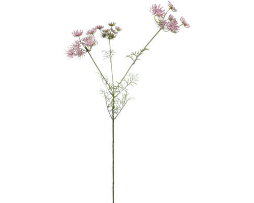 Kunstblume Daucus carota Kunstfaser Metall Kunststoff 81 cm pink