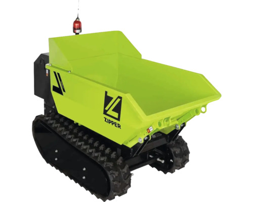 Zipper tombereau sur chenilles avec benne pour chantier et jardin