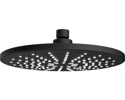Schwarzer runder Duschkopf