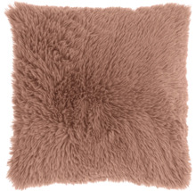 Coussin décoratif carré aspect fourrure