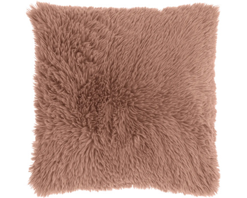 Quadratisches Dekokissen mit Felloptik