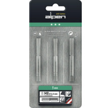 Tarauds à main Alpen Ø 8 mm 3 pcs