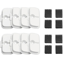 Ersatzfilter und Schwämme für Teichfilter, Set mit acht Stück