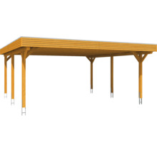 Freistehender Holzcarport mit Flachdach