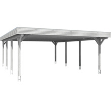 Carport en bois avec toit plat
