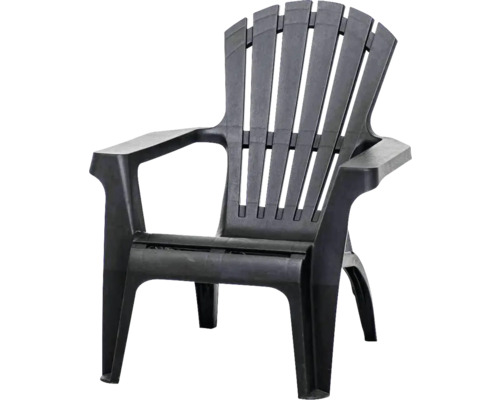 Chaise de jardin en plastique avec accoudoirs