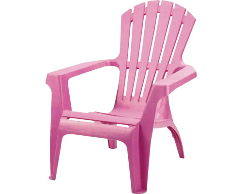 Pinkfarbener Adirondack Gartenstuhl aus Kunststoff