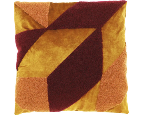 Dekokissen Loki gold bordeaux rosa 45x45 cm