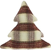 Dekokissen Check Weihnachtsbaum kariert rot 50x50 cm