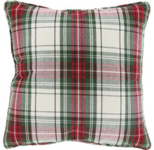 Coussin avec motif à carreaux