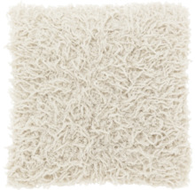 Quadratisches Kissen mit zotteliger Textur