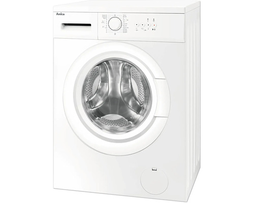 Amica Waschmaschine mit Bedienfeld und runder Tür