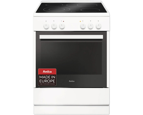 Cuisinière Amica avec plaque vitrocéramique SHC 914 111 W volume utile 65 l lxHxp 600 x 850 x 600 mm