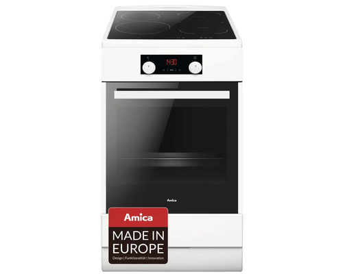 Cuisinière Amica avec plaque vitrocéramique SHI 905 150 W volume utile 65 l lxhxp zéro x zéro x