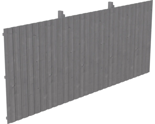 Paroi arrière coffrage de profils SKAN HOLZ 550 x 220 cm ardoise