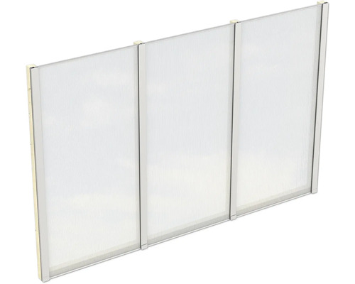 Seitenwand Polycarbonat SKAN HOLZ 293 x 200 cm natur