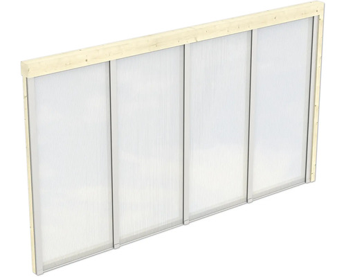 Seitenwand Polycarbonat SKAN HOLZ 355 x 200 cm natur