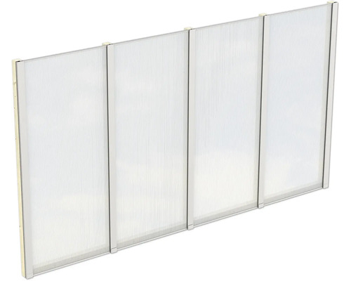 Seitenwand Polycarbonat SKAN HOLZ 343 x 200 cm natur