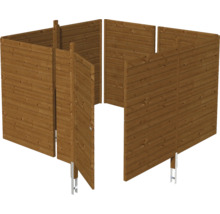 Kit de clôture en bois pour montage