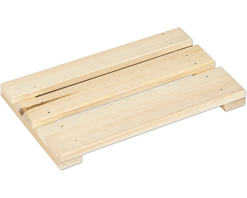 Buildify Zwischenboden klein für Holzkistenbausatz unbehandelt 20 x 28 x 13,5 cm Holzpalette mit drei Brettern