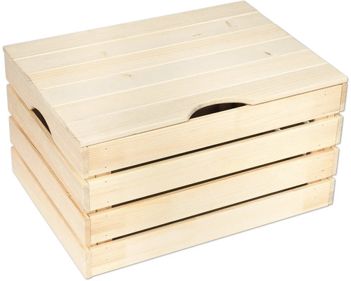 Caisse en bois avec couvercle