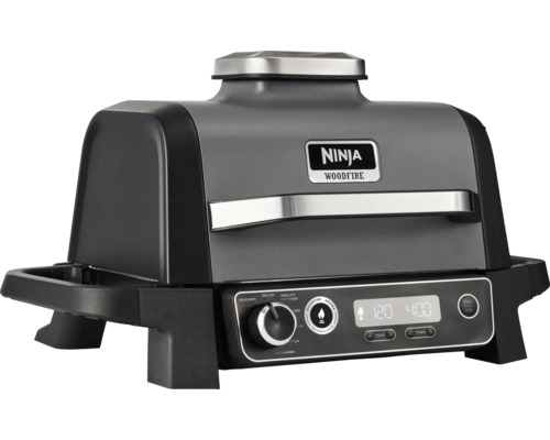 Barbecue électrique friteuse à air chaud airfryer fumoir boîte de fumage Ninja Woodfire Outdoor, 6 fonctions de cuisson, 2,4 kW modèle OG701