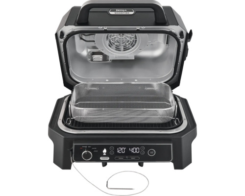 Ninja Woodfire Elektrogrill mit Frittierkorb